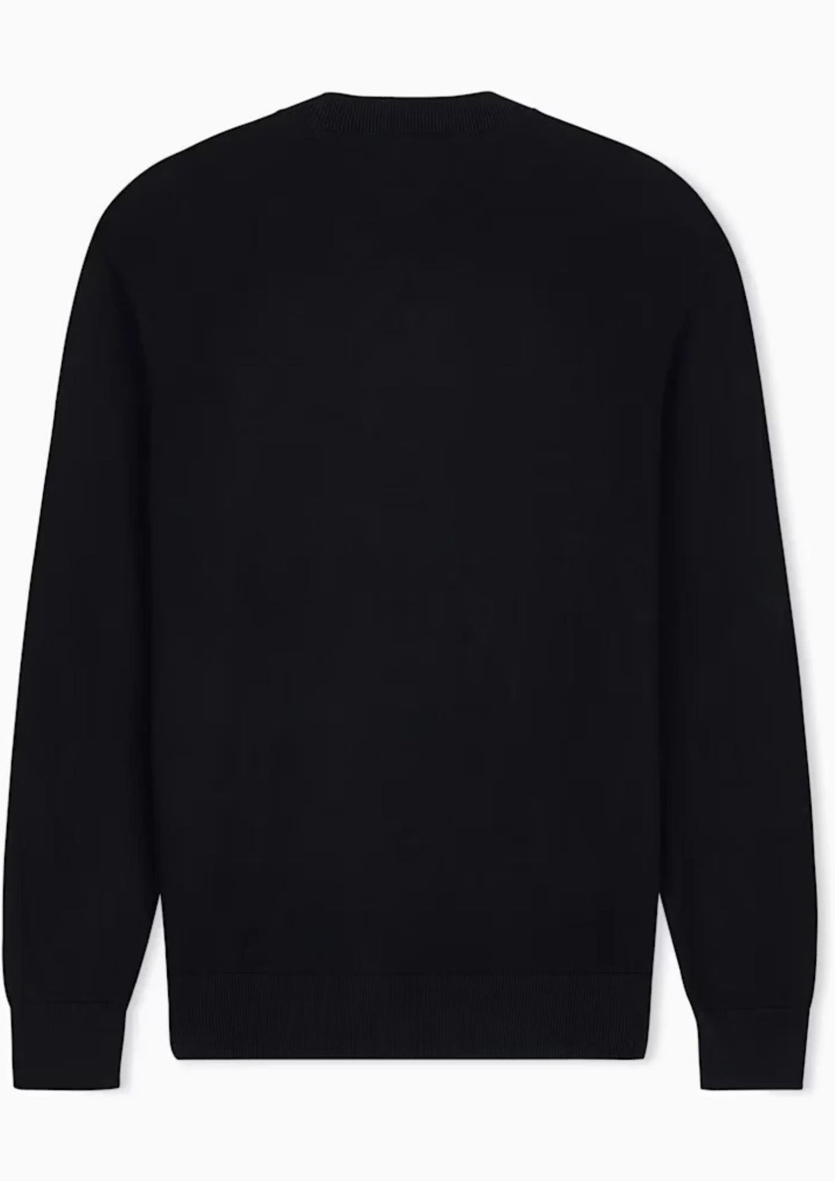 Maglione girocollo con logo in cotone viscosa e seta Icon Nero XM000338 AF12291 UC001 ARMANI EXCHANGE