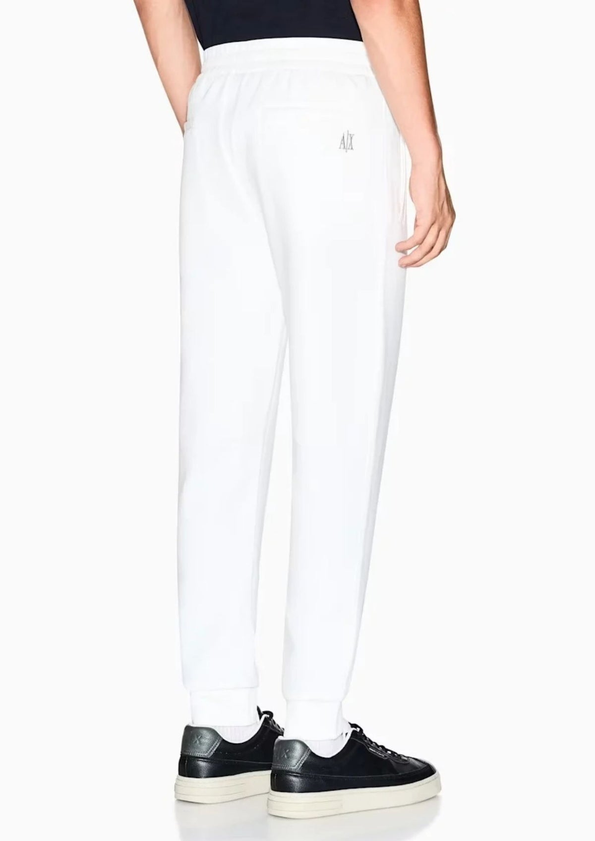 Pantaloni jogger in cotone stretch con coulisse Icon Bianco XM000373 AF10818 U0009 ARMANI EXCHANGE