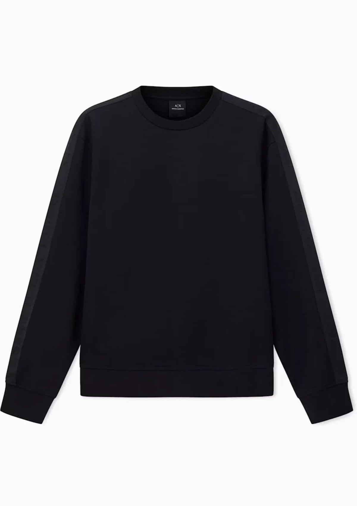 Felpa con logo girocollo in misto cotone Nera XM001296 AF10818 UC001 ARMANI EXCHANGE
