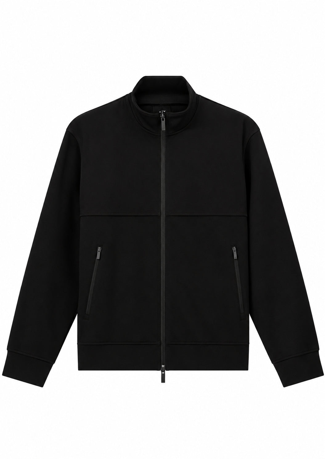 Giubbino full zip in cotone con collo alto Essential Nera XM001564 AF10818 UC001 ARMANI EXCHANGE