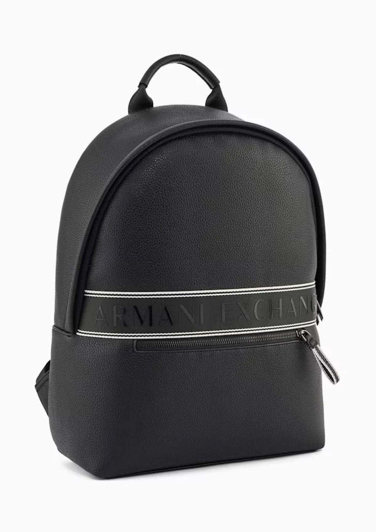 Zaino con logo a rilievo e tasca frontale con zip Nero XM002609 AF22662 UC001 ARMANI EXCHANGE
