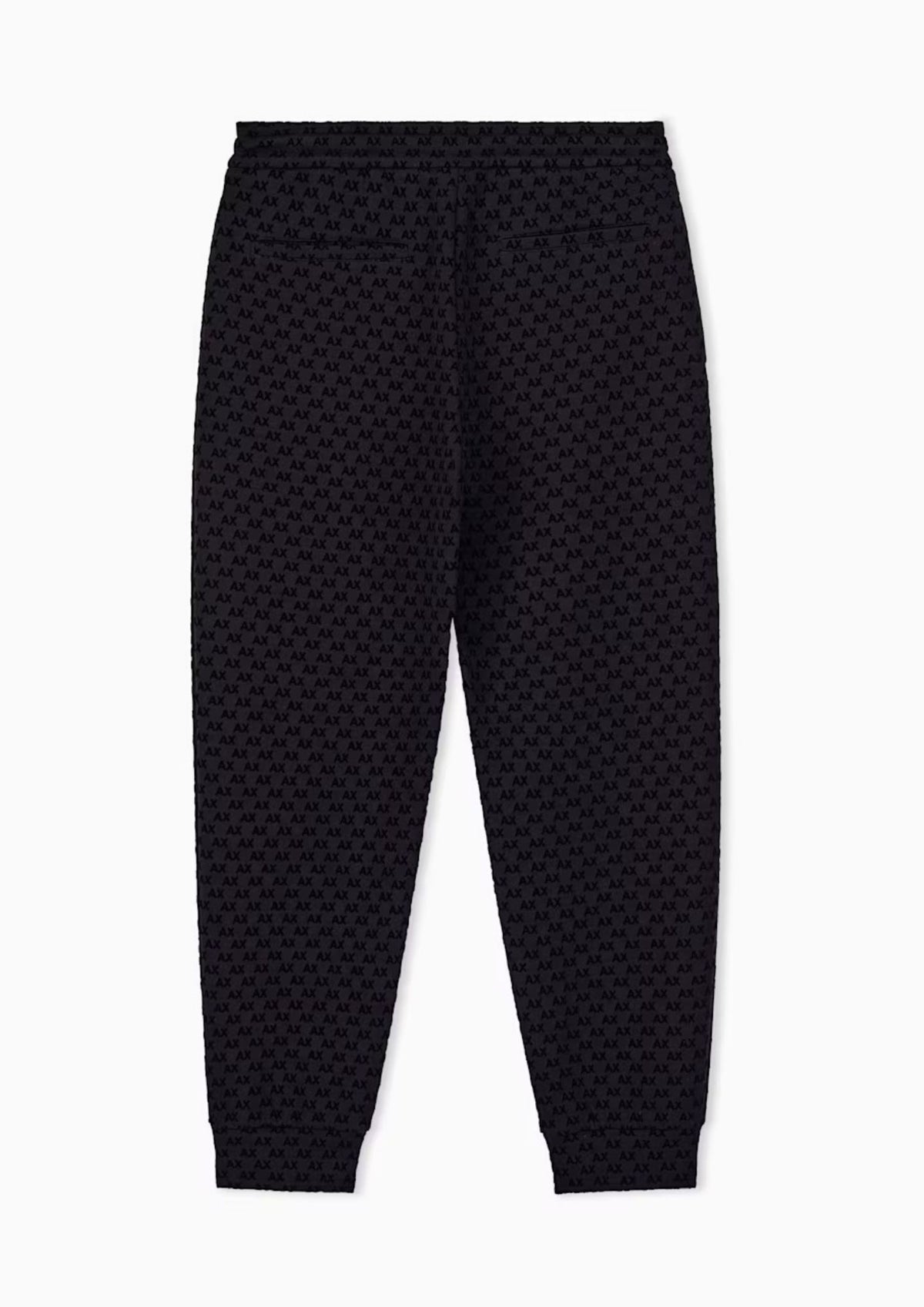 Pantaloni joggers in jersey con logo all over Nero XM002904 AF10818 UC001 ARMANI EXCHANGE