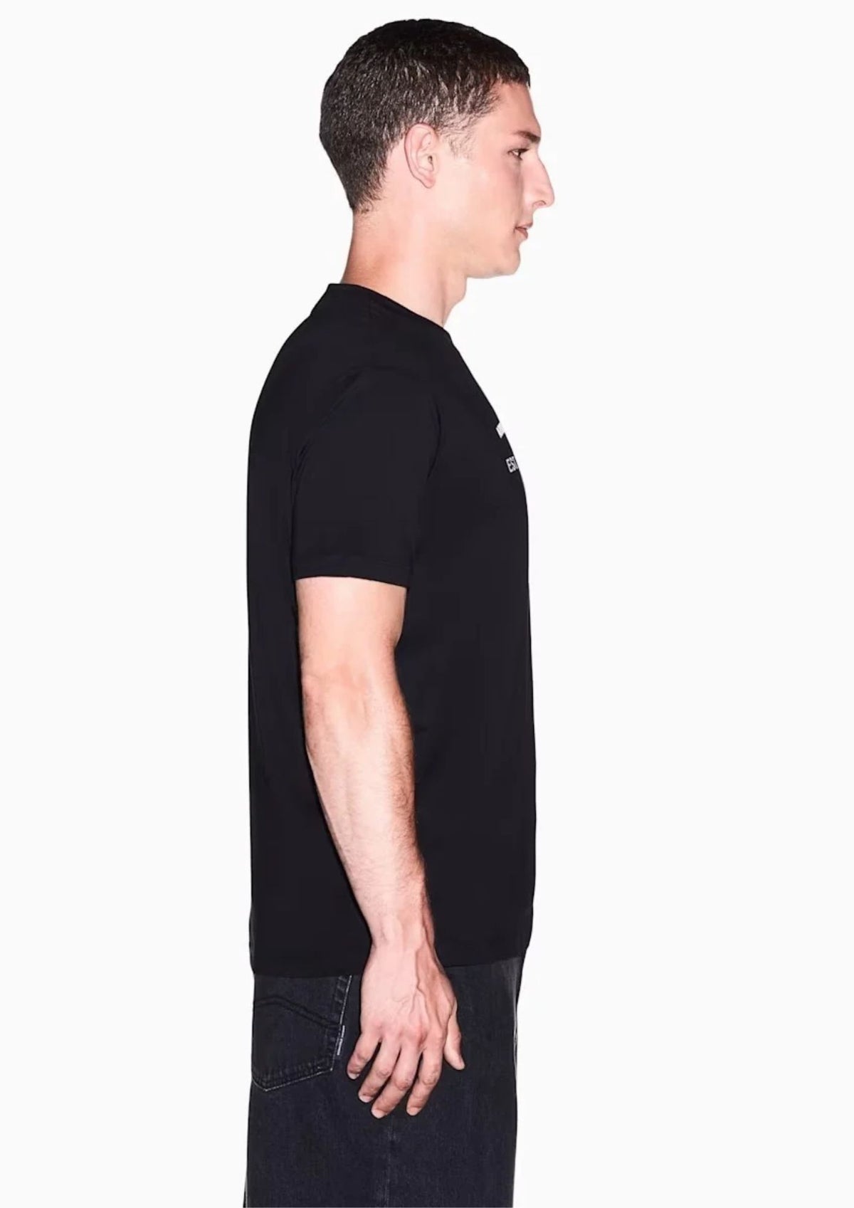 T-shirt vestibilità regular in jersey di cotone Nera XM003067 AF10358 UC001 ARMANI EXCHANGE