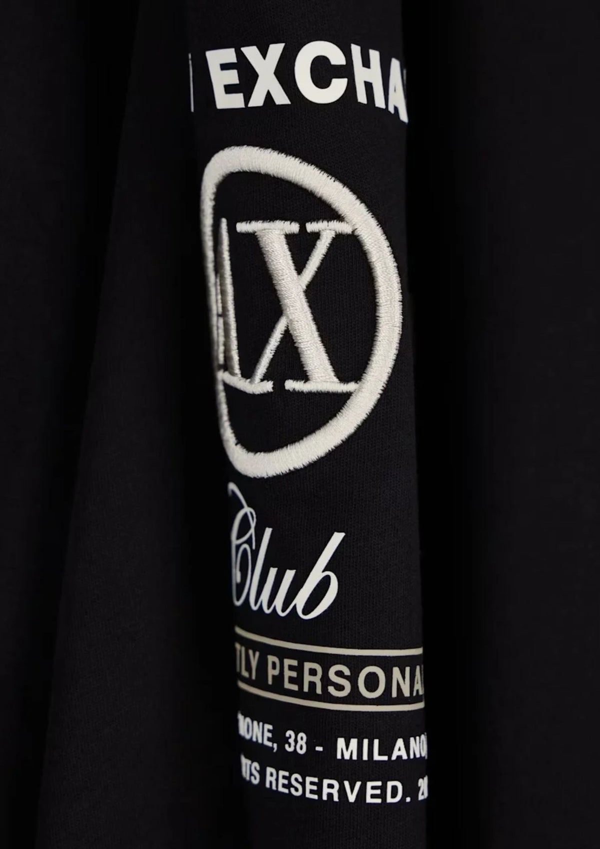 T-shirt vestibilità regular in jersey di cotone Nera XM003067 AF10358 UC001 ARMANI EXCHANGE