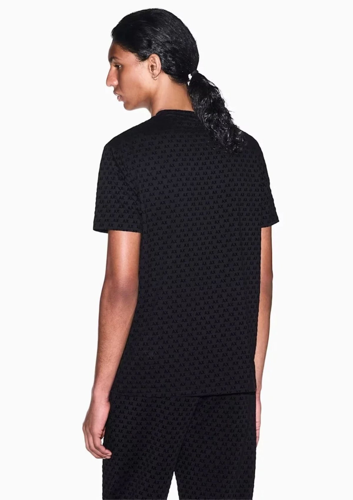 T-shirt in jersey di cotone con vestibilità regular Nera XM003079 AF10356 UC001 ARMANI EXCHANGE