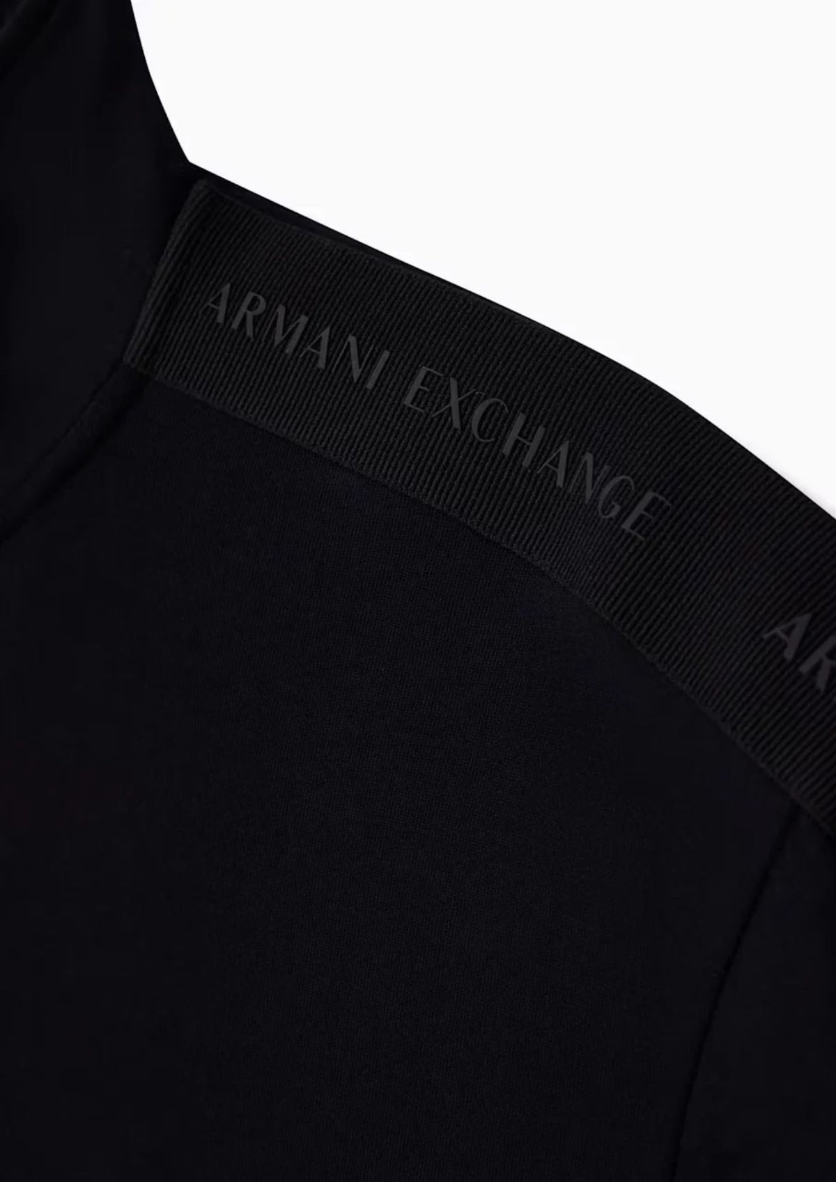 Felpa regular fit in jersey accoppiato di cotone stretch Nero XM003144 AF13047 UC001 ARMANI EXCHANGE