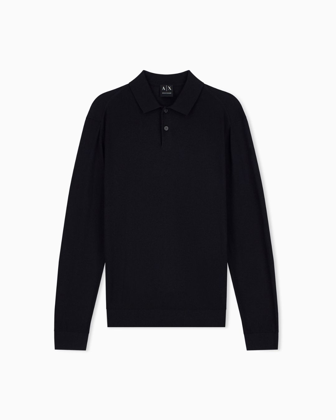 Polo in maglia Crossover in lyocell e lana Nero XM003569 AF28778 UC001 ARMANI EXCHANGE