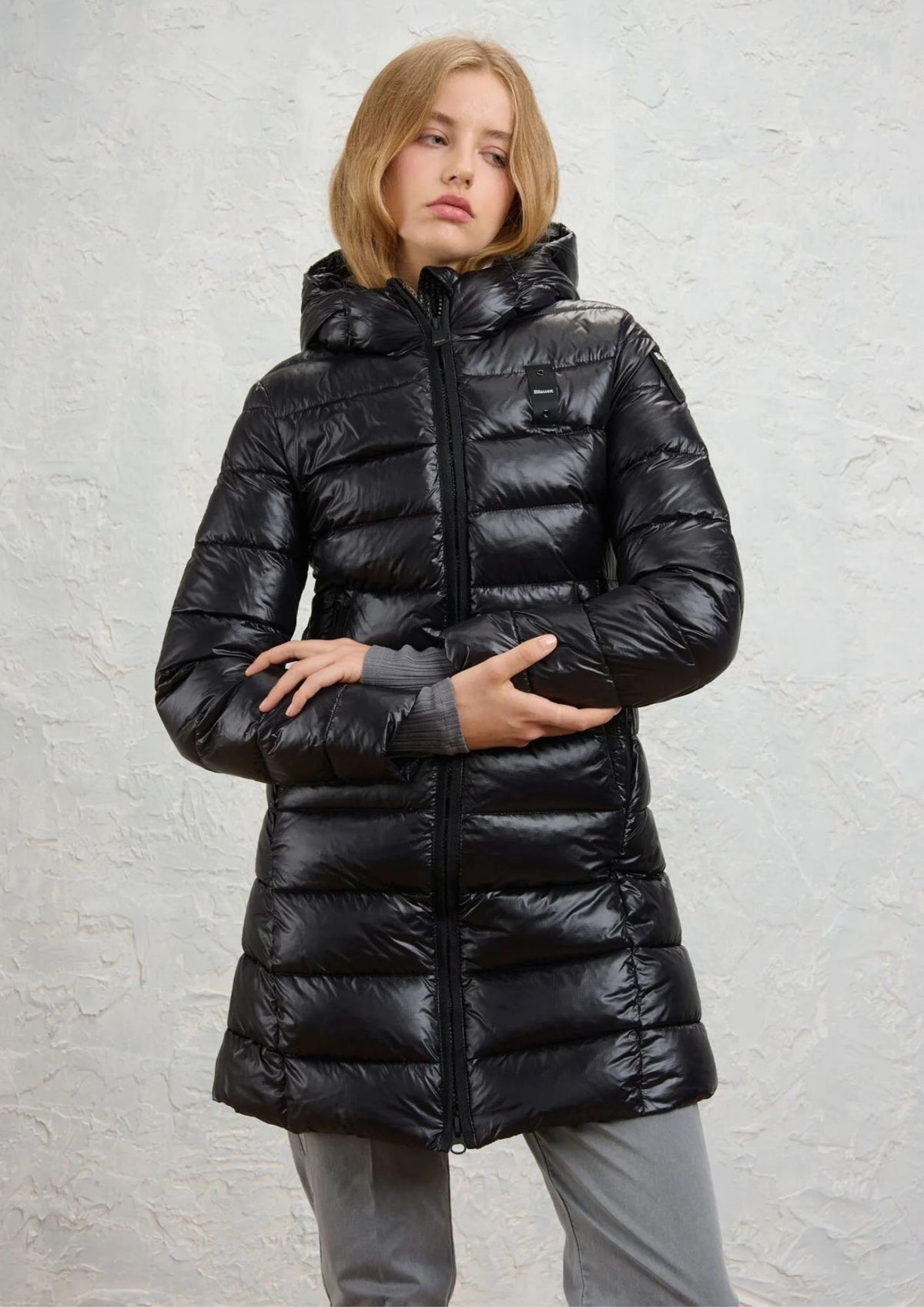 Piumino Imbottito Ovatta Termica Adelaide Nero Beige BLDK02073 6648 999EI BLAUER