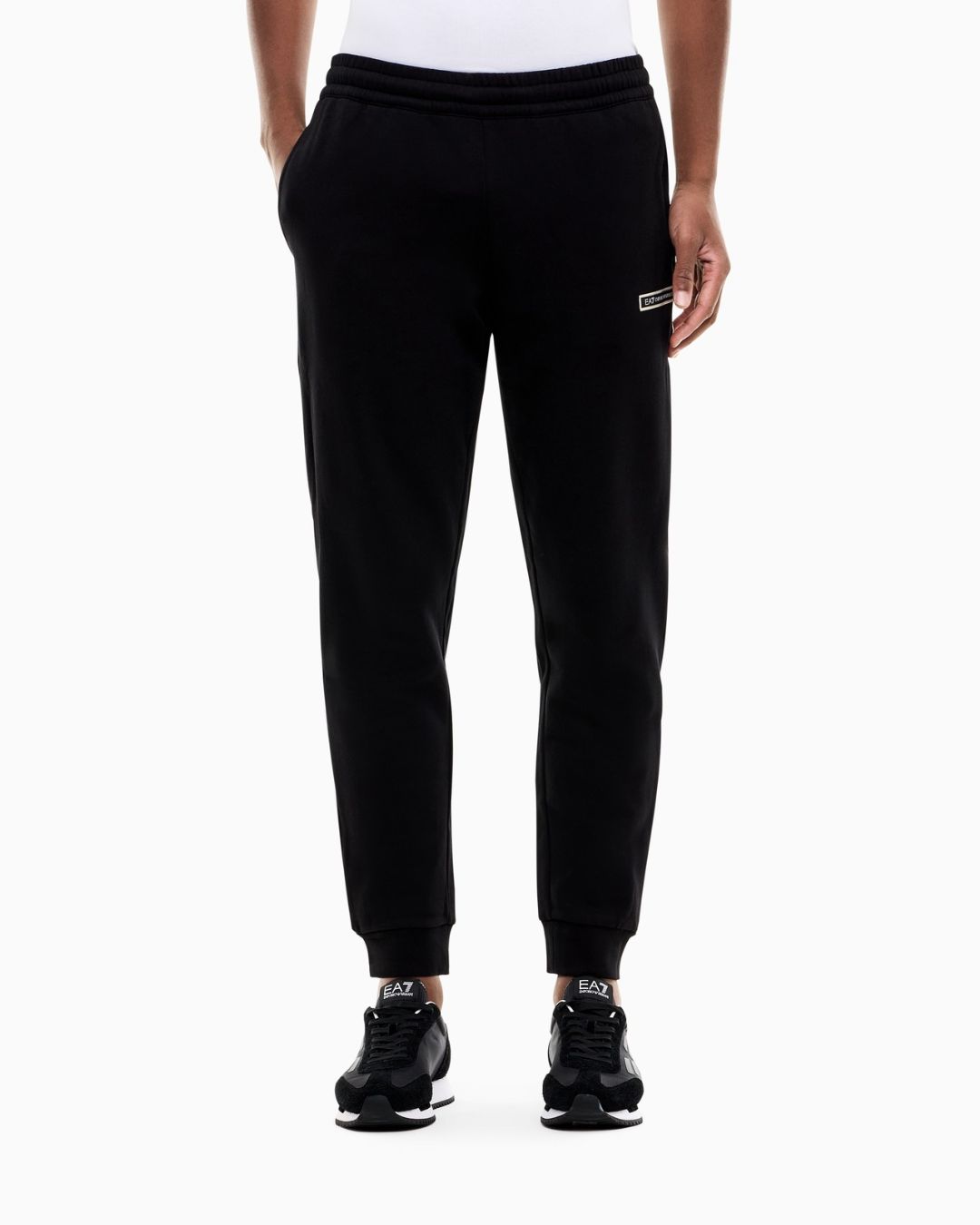 Pantaloni Logo Series slim con bande laterali Nero 7M002198 AF10377 UC001 EA7 EMPORIO ARMANI