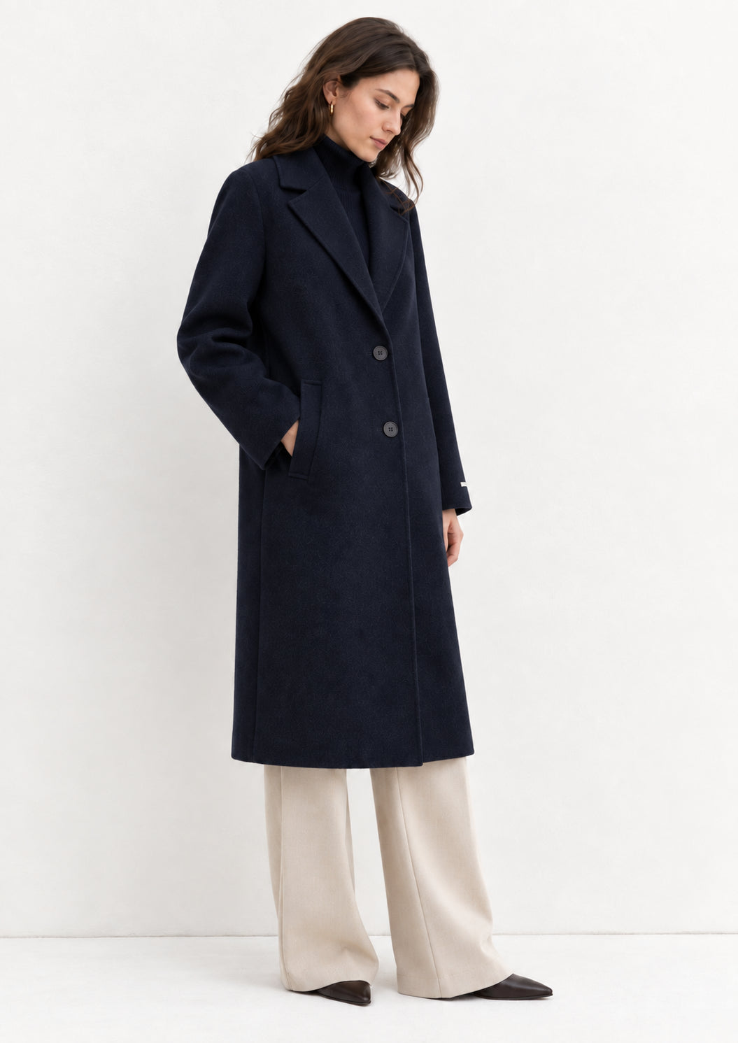 Emme Marella Cappotto Donna Emmesodo Blu Navy 2625016021200 009 EMME MARELLA