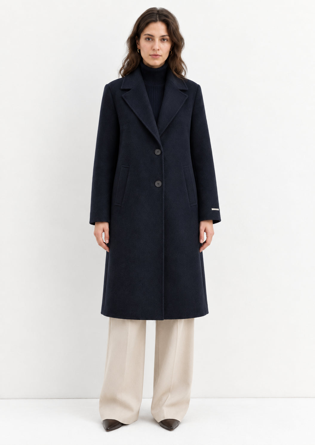 Emme Marella Cappotto Donna Emmesodo Blu Navy 2625016021200 009 EMME MARELLA