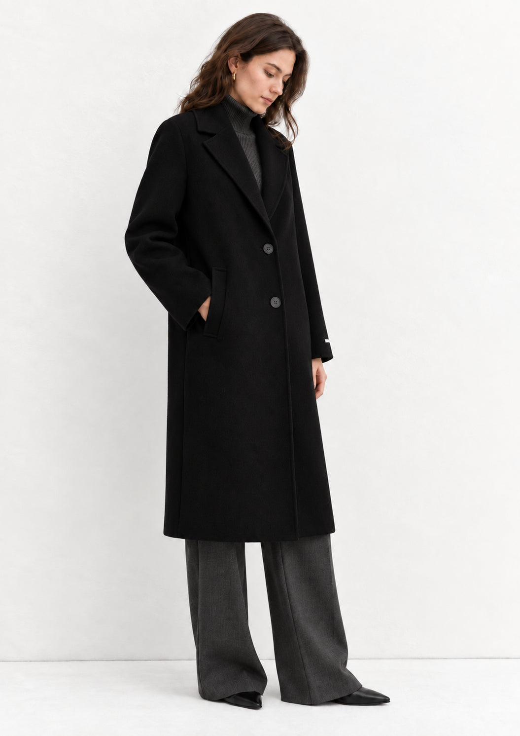 Emme Marella Cappotto Donna Emmesodo Nero 2625016021200 012 EMME MARELLA