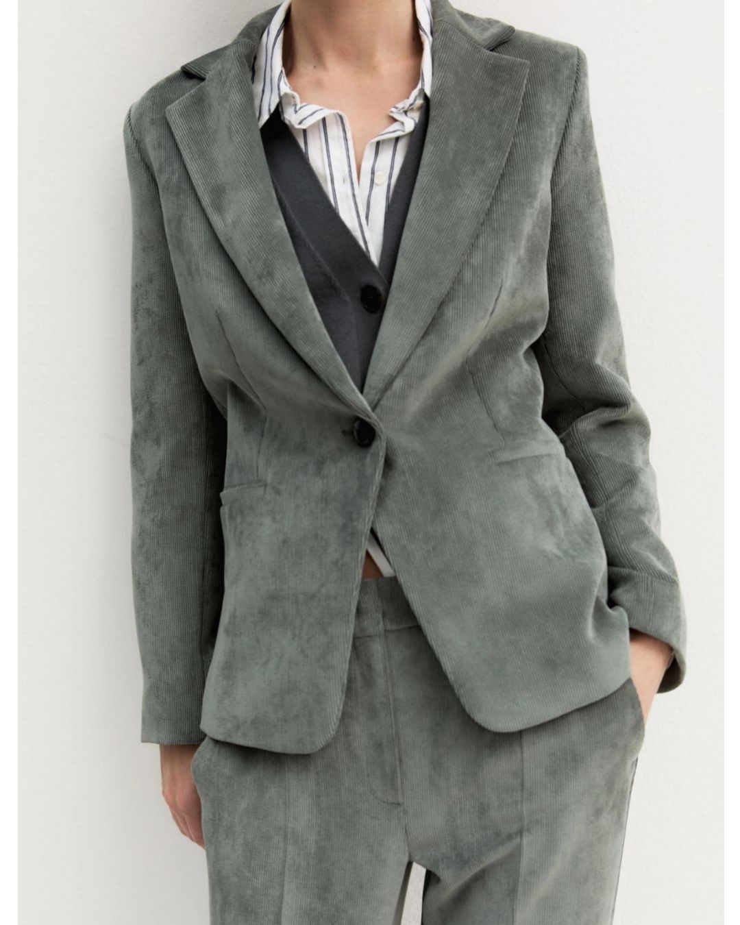 Blazer in velluto Emmresia Sottobosco 2625046011200 004 EMME MARELLA