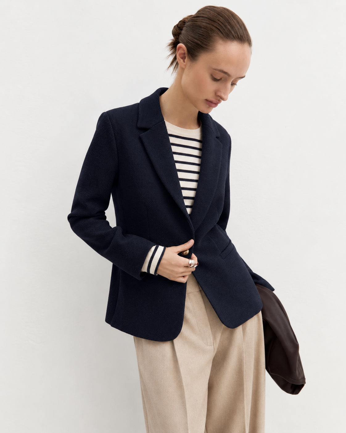 Emme Marella Giacca Donna Emmaris Blu Navy 2625046101200 005 EMME MARELLA