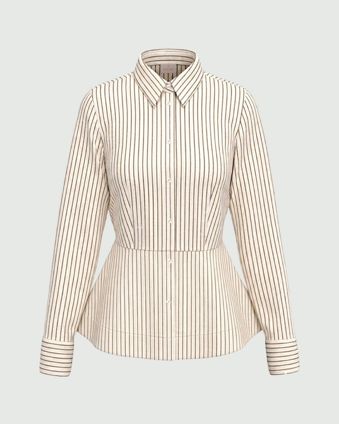Camicia in popeline con taglio in vita Emmode Bianco lana 2625116014200 001 EMME MARELLA