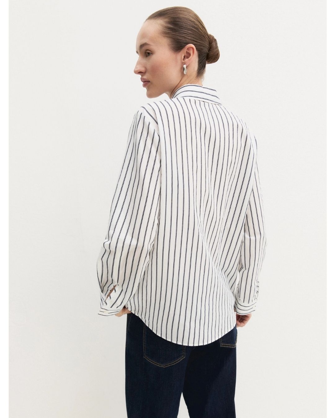 Camicia a maniche lunghe in misto cotone Emmguglia Bianco lana 2625116061200 002 EMME MARELLA