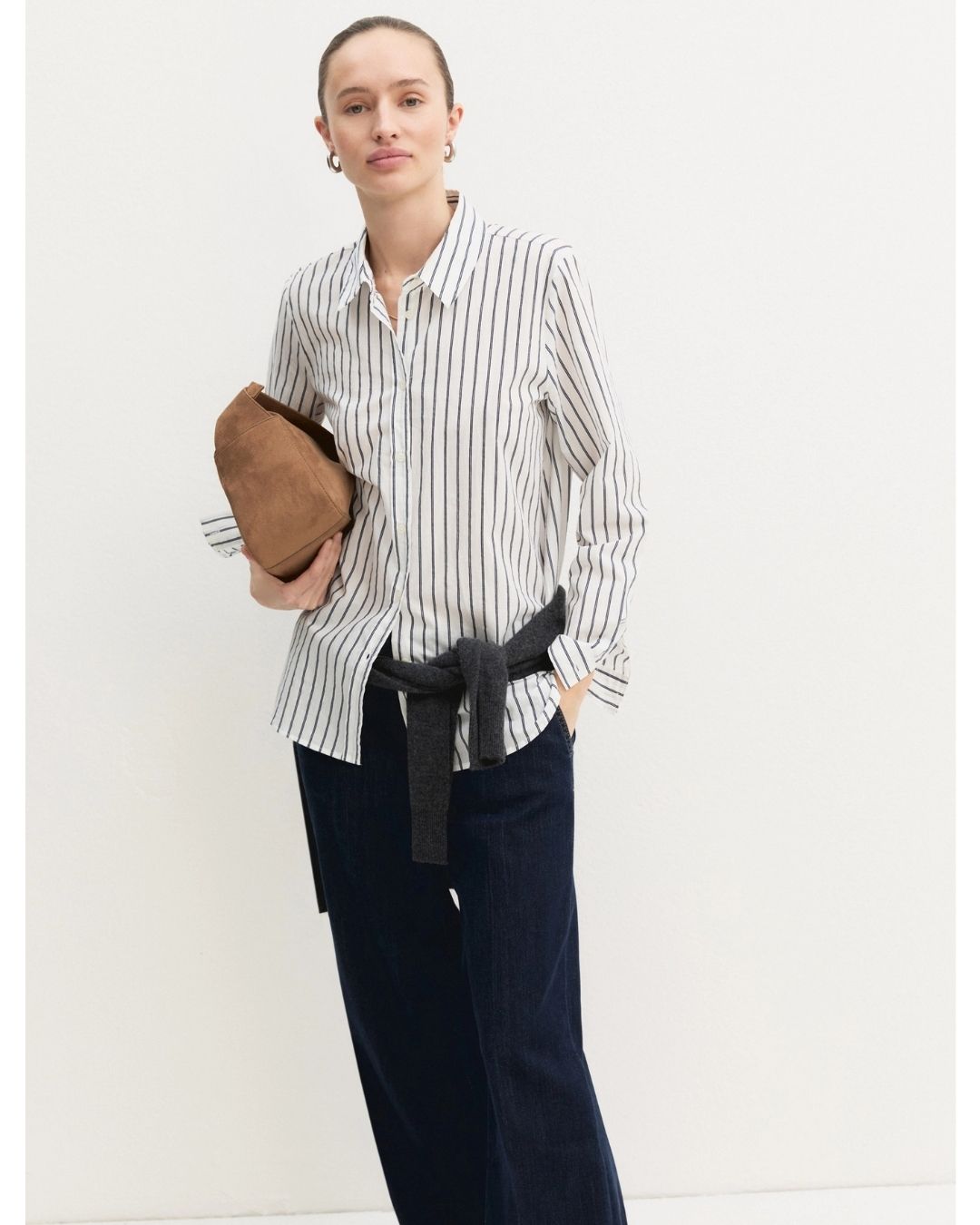Camicia a maniche lunghe in misto cotone Emmguglia Bianco lana 2625116061200 002 EMME MARELLA