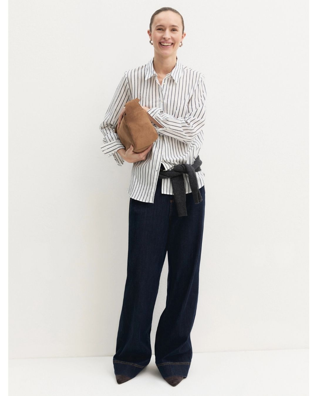Camicia a maniche lunghe in misto cotone Emmguglia Bianco lana 2625116061200 002 EMME MARELLA
