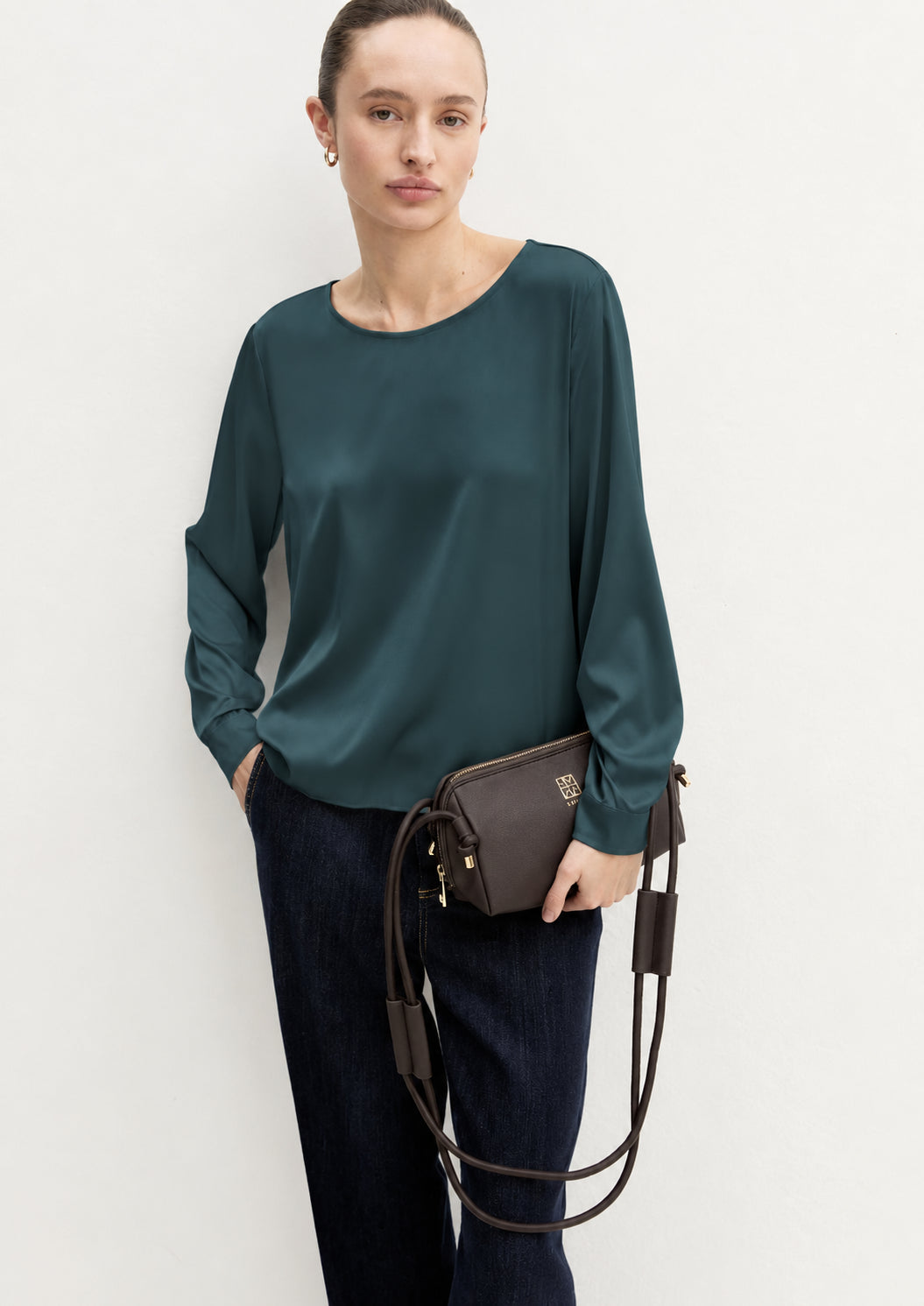 Emme Marella Blusa Donna Emmcursore Verde Olio 2625116091200 003 EMME MARELLA
