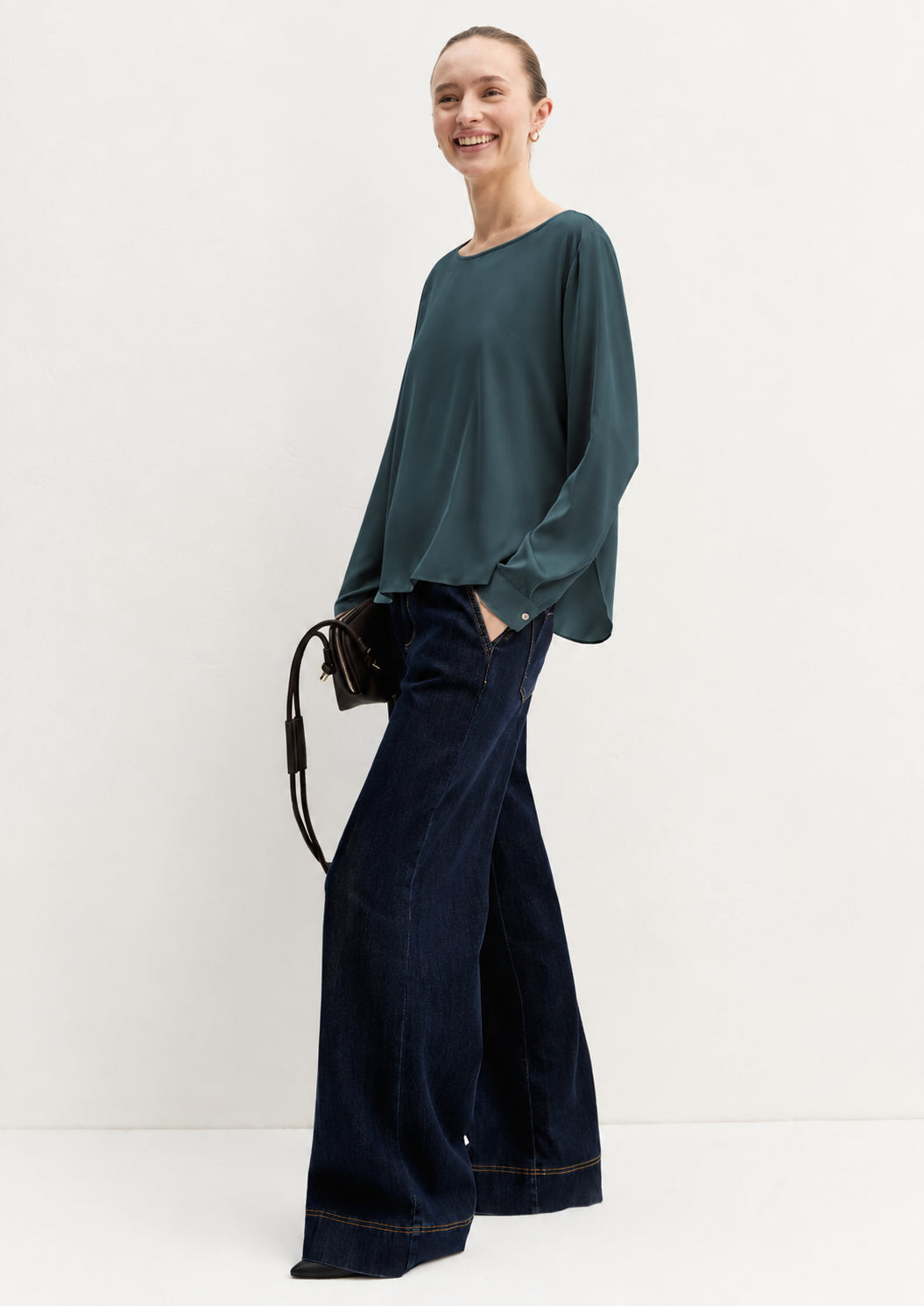Emme Marella Blusa Donna Emmcursore Verde Olio 2625116091200 003 EMME MARELLA
