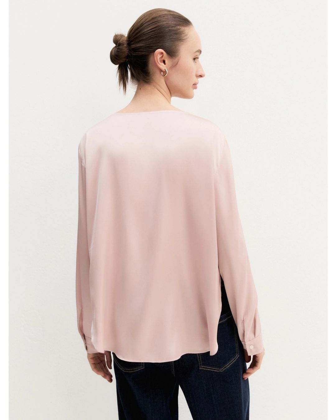Blusa in raso stretch Emmcursore Rosa 2625116091200 009 EMME MARELLA