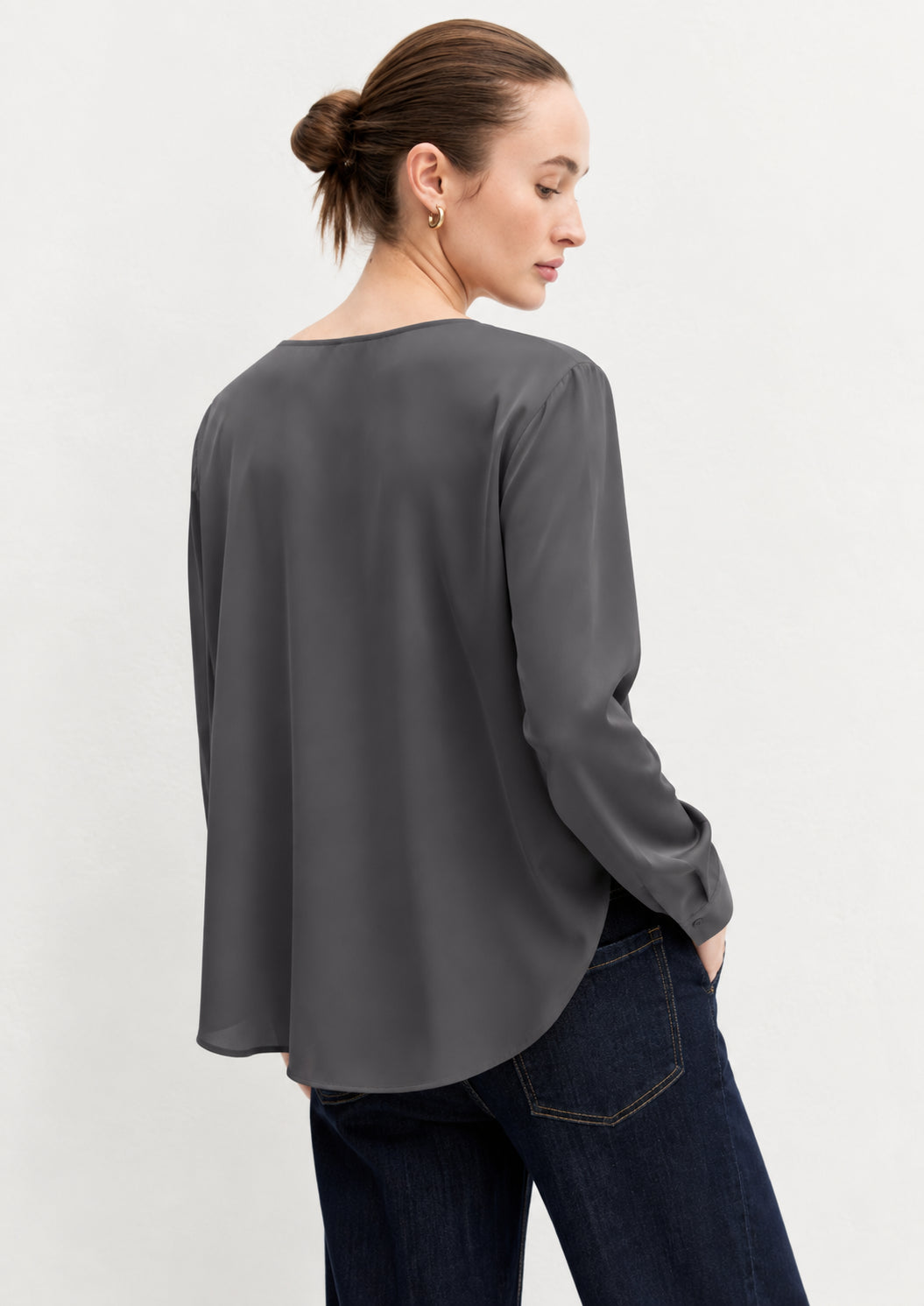 Emme Marella Blusa Donna Emmcursore Grigio Ardesia 2625116091200 015 EMME MARELLA