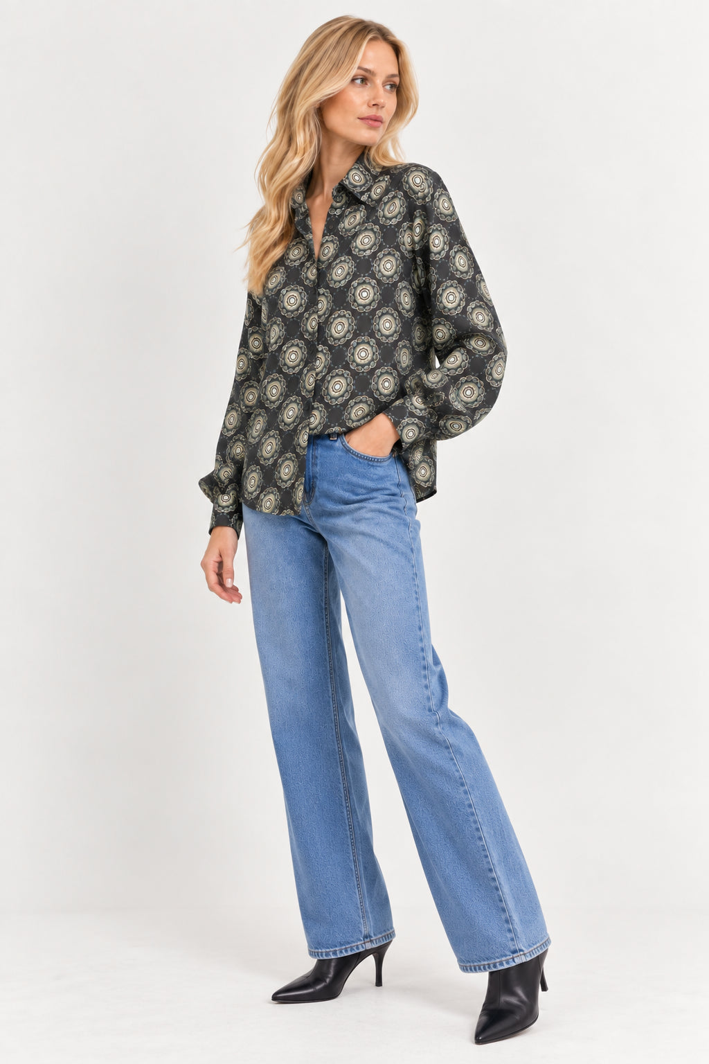 Emme Marella Camicia Donna Emmspiga Grigio Scuro 2625116161200 004 EMME MARELLA