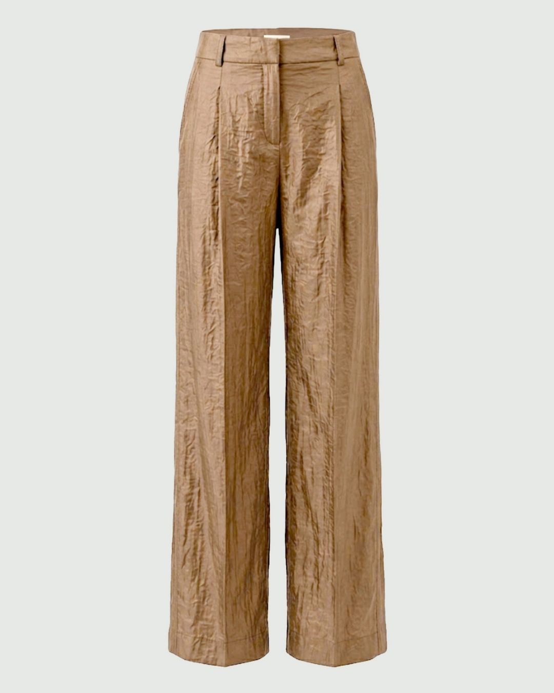 Pantalone wide leg in tessuto crinckle Emmtenace Naturale 2625136024200 001 EMME MARELLA