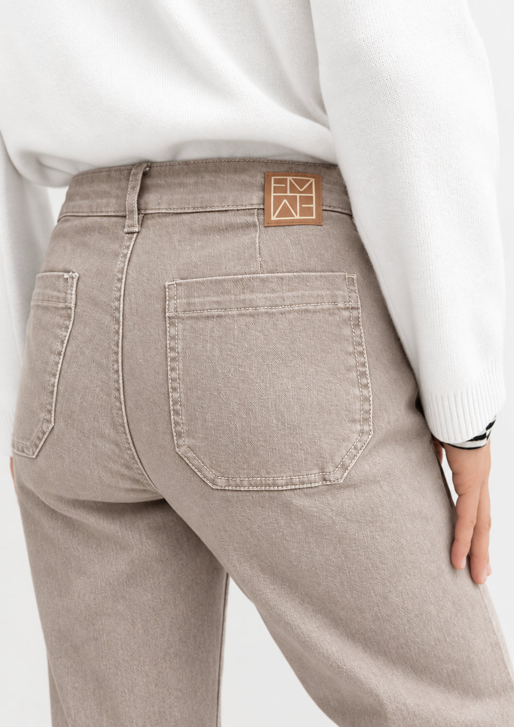 Emme Marella Pantalone Donna Emmestro Ecru 2625136052200 001 EMME MARELLA