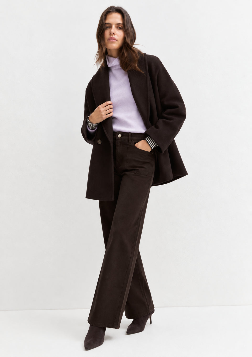 Emme Marella Pantalone Donna Emmestro Marrone Bosco 2625136052200 003 EMME MARELLA
