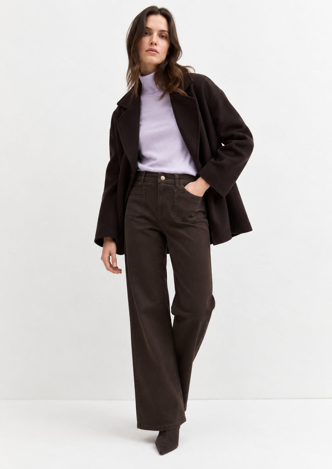 Emme Marella Pantalone Donna Emmestro Marrone Bosco 2625136052200 003 EMME MARELLA