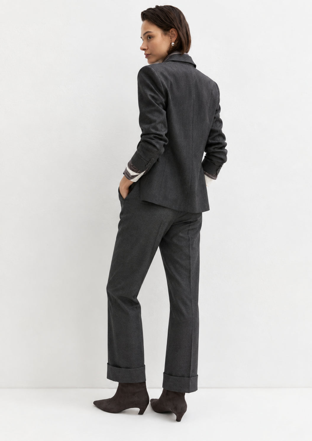 Emme Marella Pantalone Donna Emmflirt Grigio Antracite 2625136082200 010 EMME MARELLA