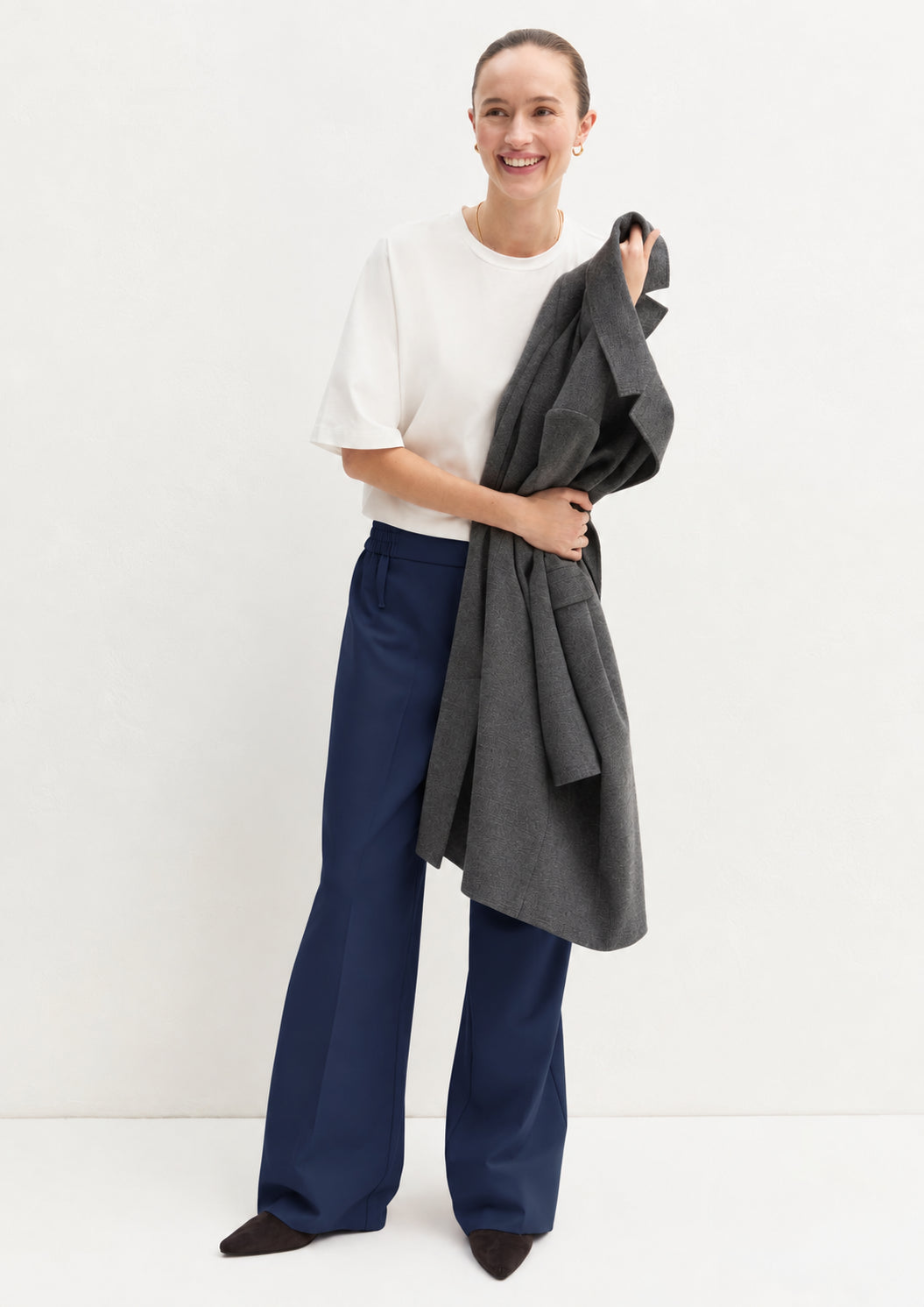 Emme Marella Pantalone Donna Emmfiesta Navy 2625136111200 001 EMME MARELLA