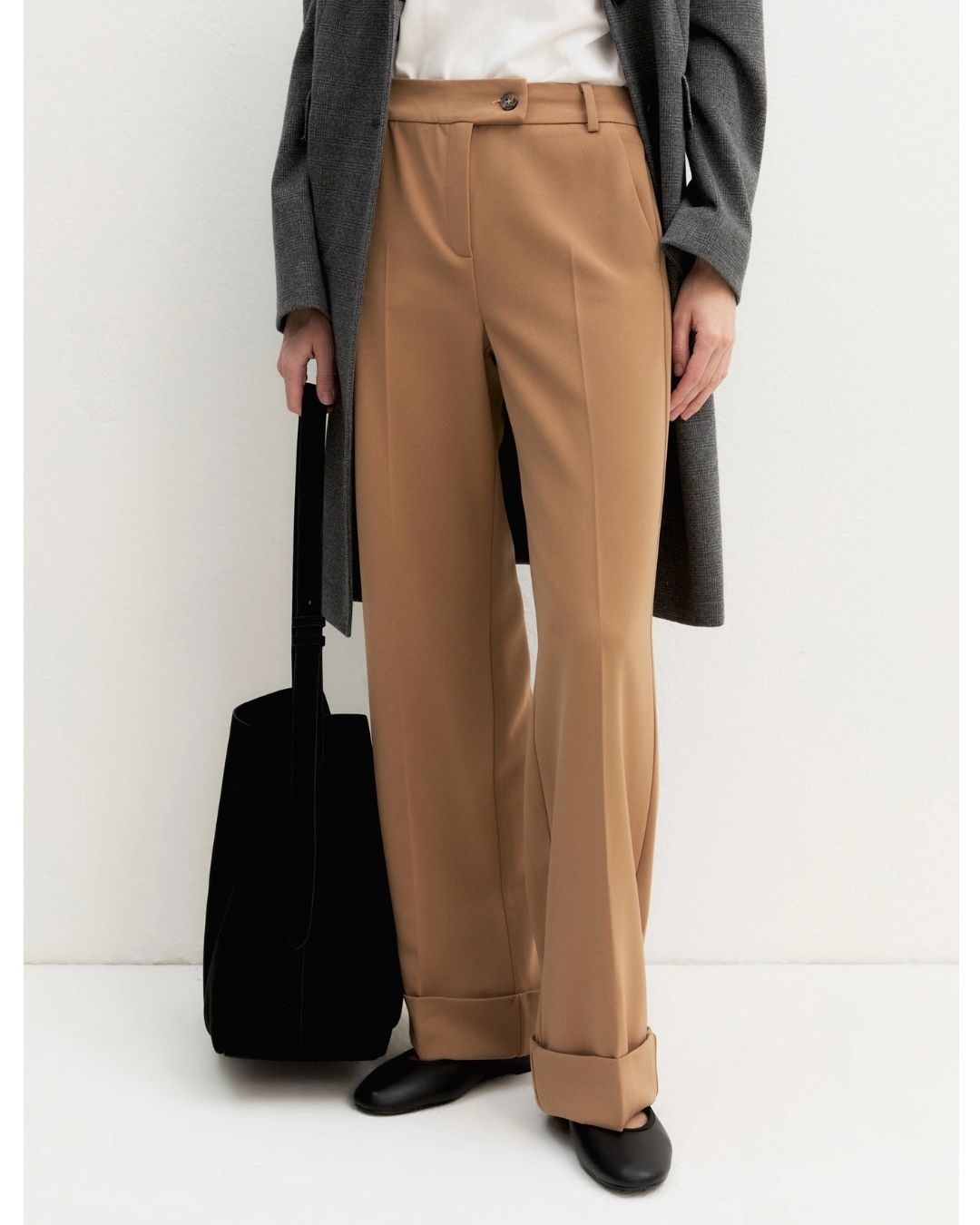 Pantalone in twill stretch Emmbevanda Cammello 2625136191200 001 EMME MARELLA