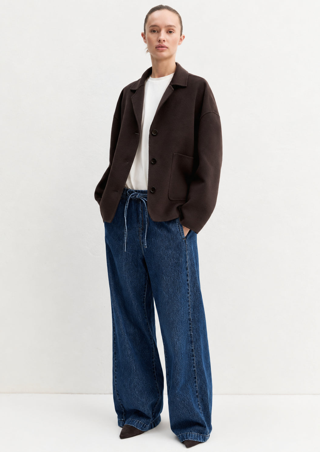 Denim jogger ampio Emmtrionfo Nero 2625186011200 002 EMME MARELLA