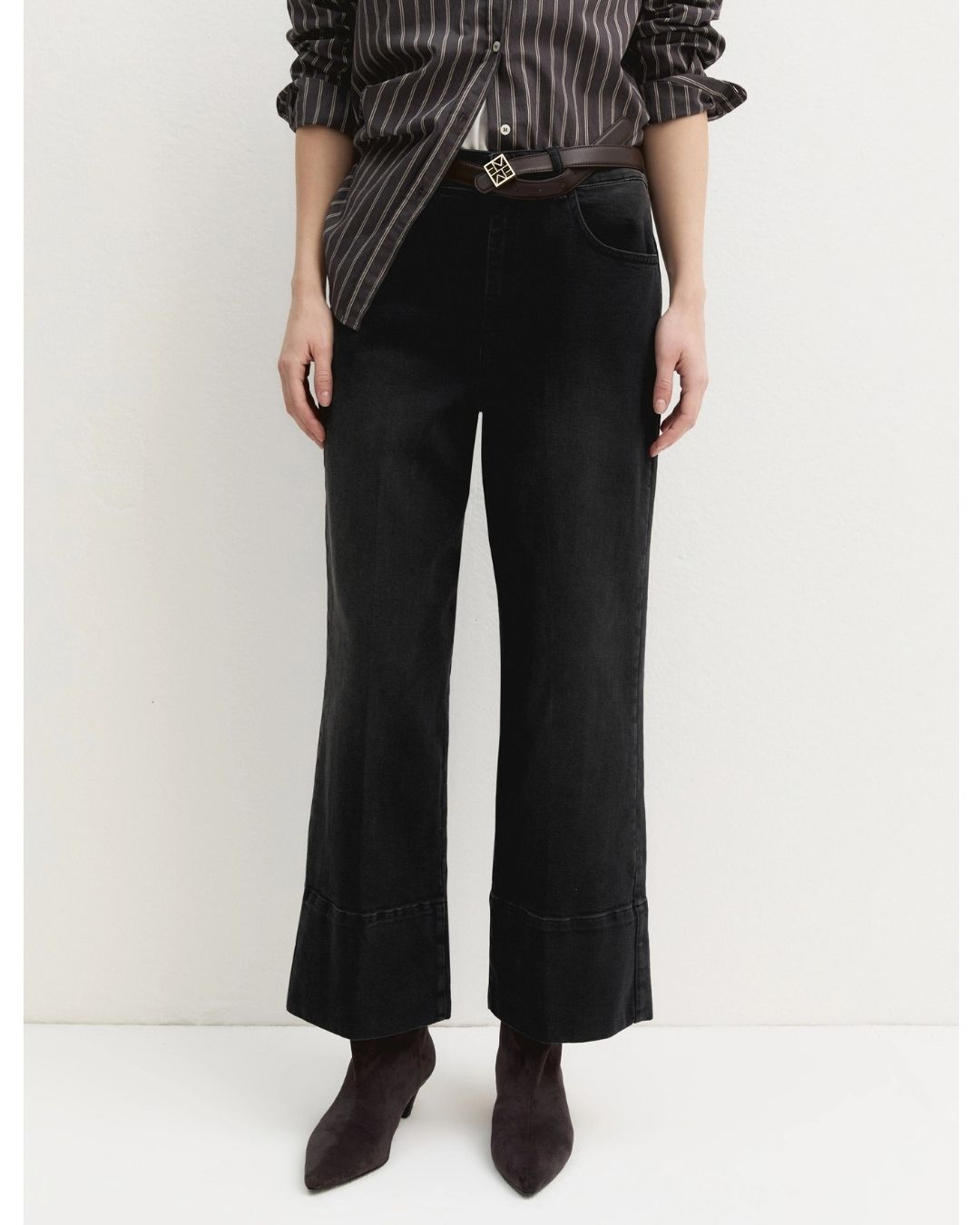 Jeans cropped Emmcropped Nero 2625186041200 004 EMME MARELLA