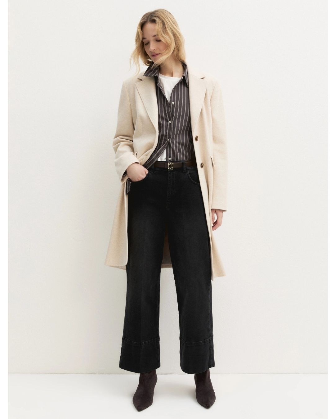 Jeans cropped Emmcropped Nero 2625186041200 004 EMME MARELLA