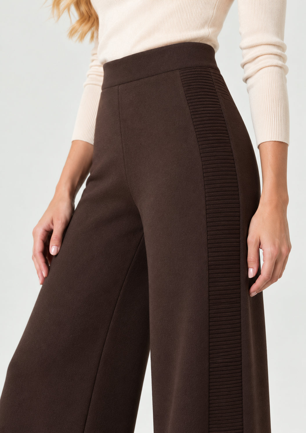 Pantalone in viscosa stretch Emmfoggia Testa di Moro 2625336011200 008 EMME MARELLA