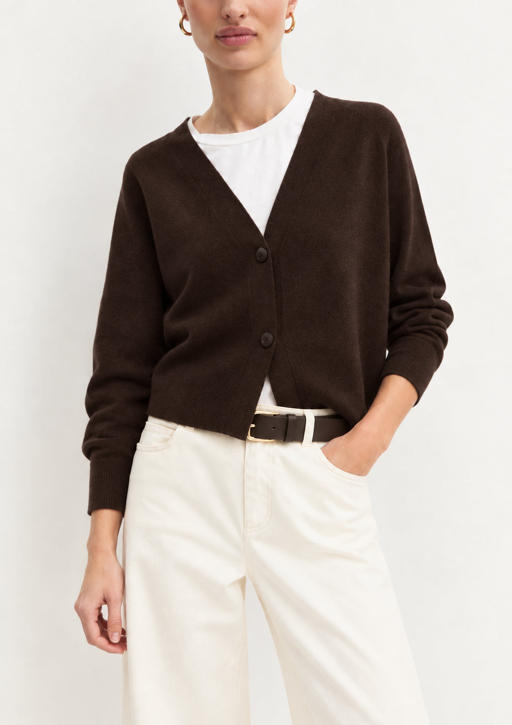 Cardigan dritto in viscosa stretch Emmbacini Testa di Moro 2625346041200 008 EMME MARELLA