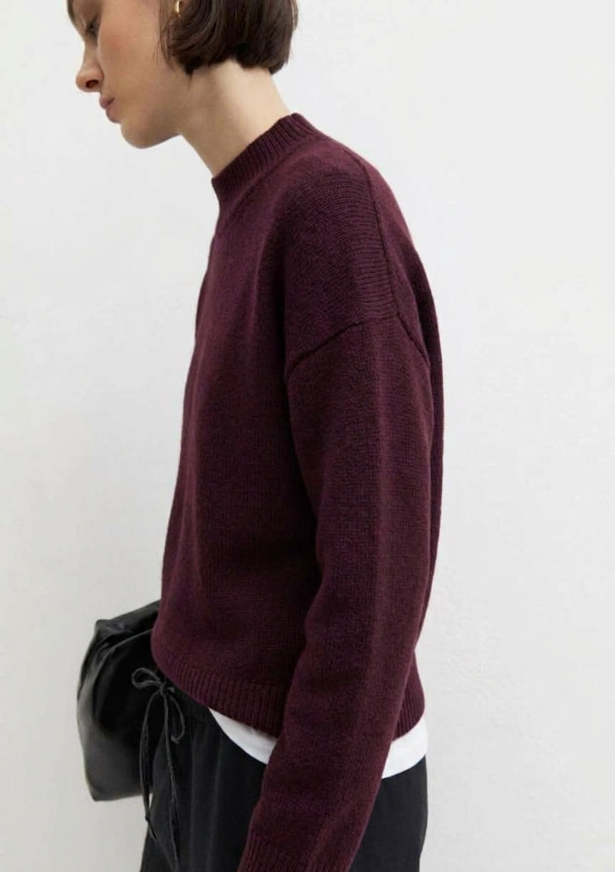Maglia in pura lana Emmrea Merlot 2625366132200 005 EMME MARELLA