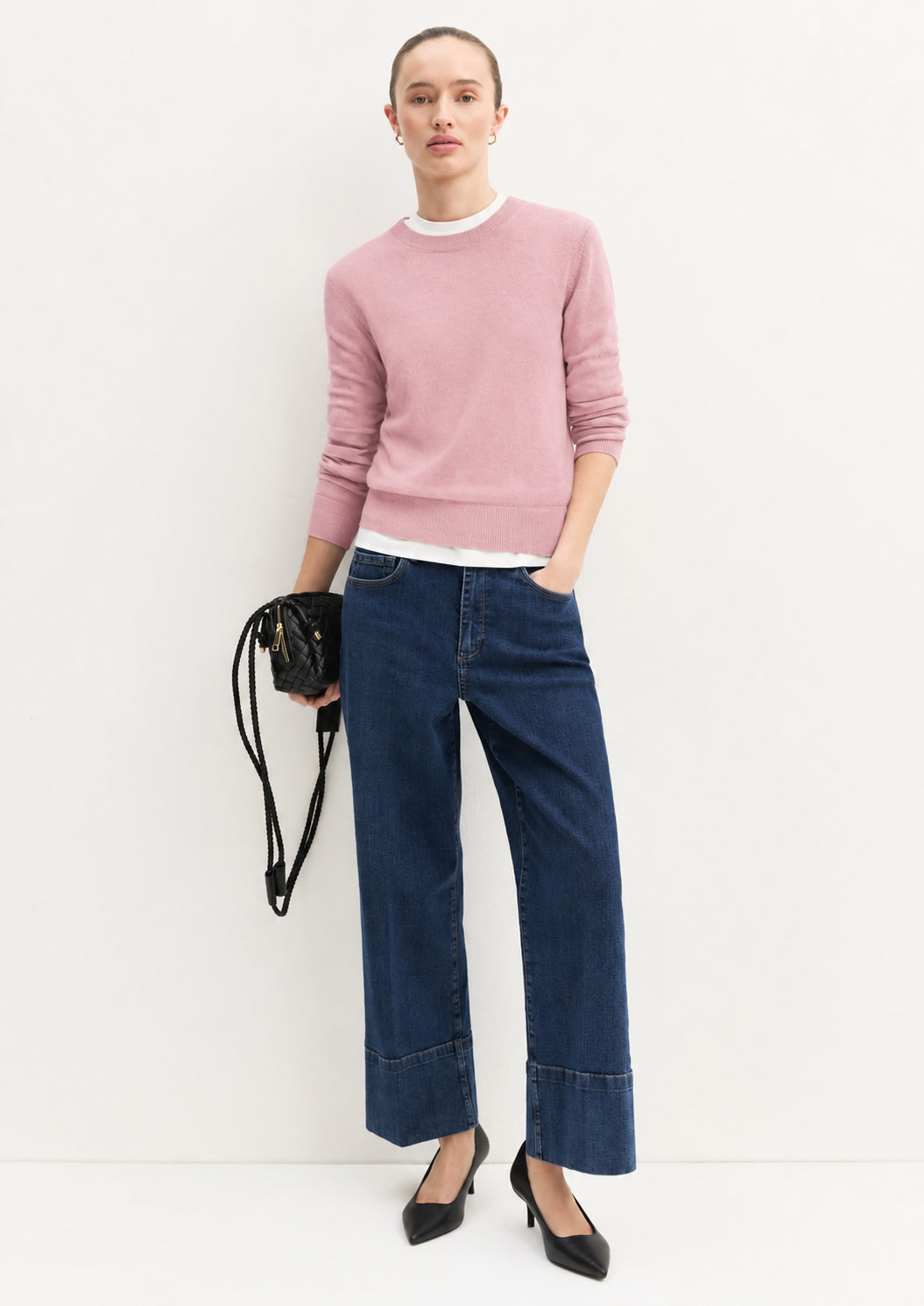 Maglia in lana e cashmere Emmlaccio Rosa Peonia 2625366361200 002 EMME MARELLA