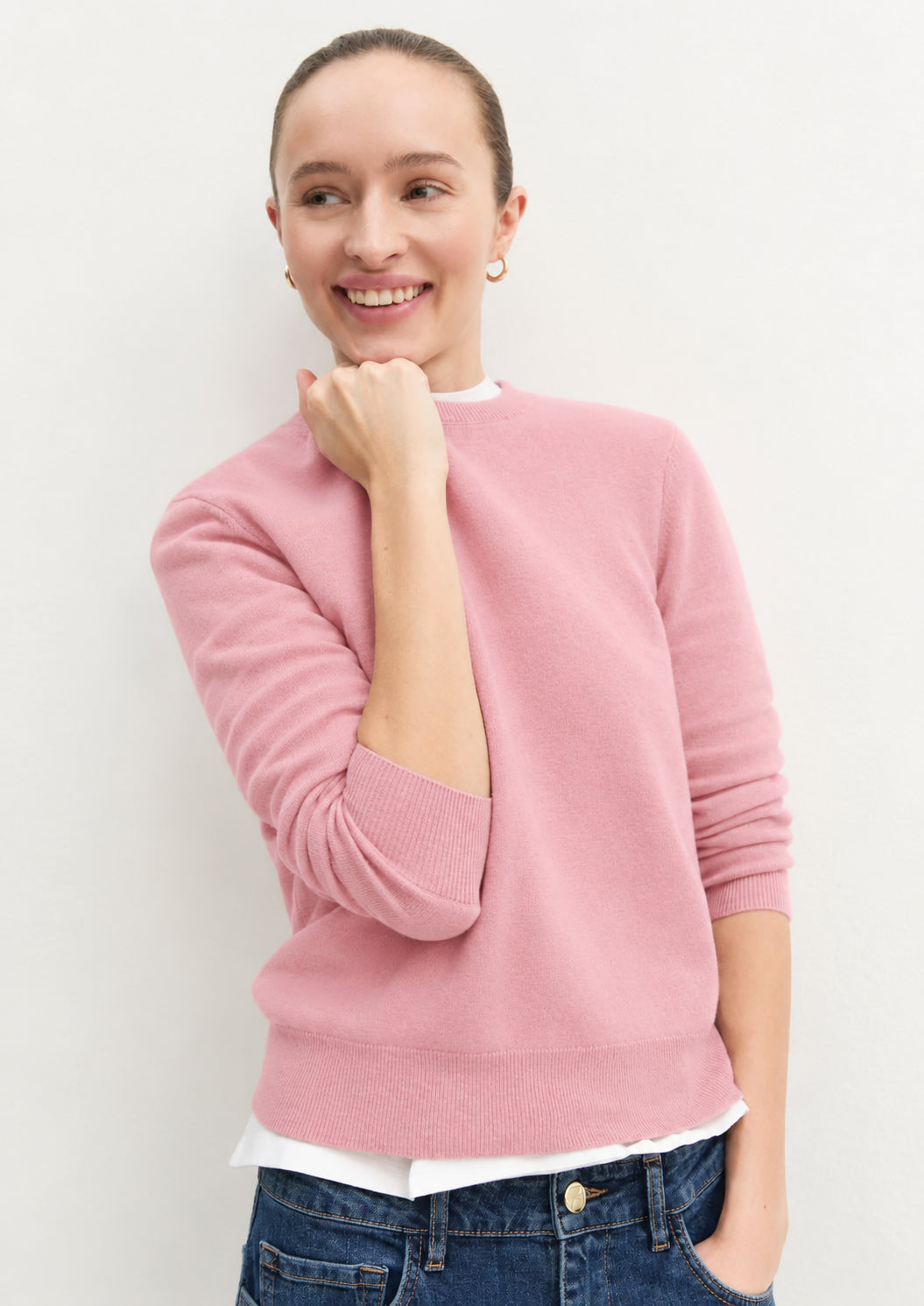 Maglia in lana e cashmere Emmlaccio Rosa Peonia 2625366361200 002 EMME MARELLA