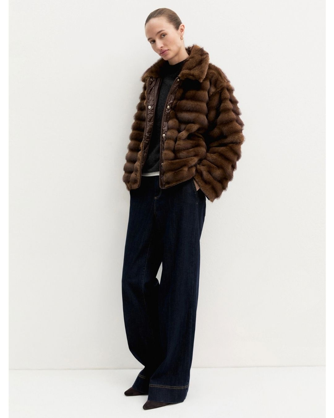 Giacca boxy Emmagio Cognac 2625456031200 001 EMME MARELLA