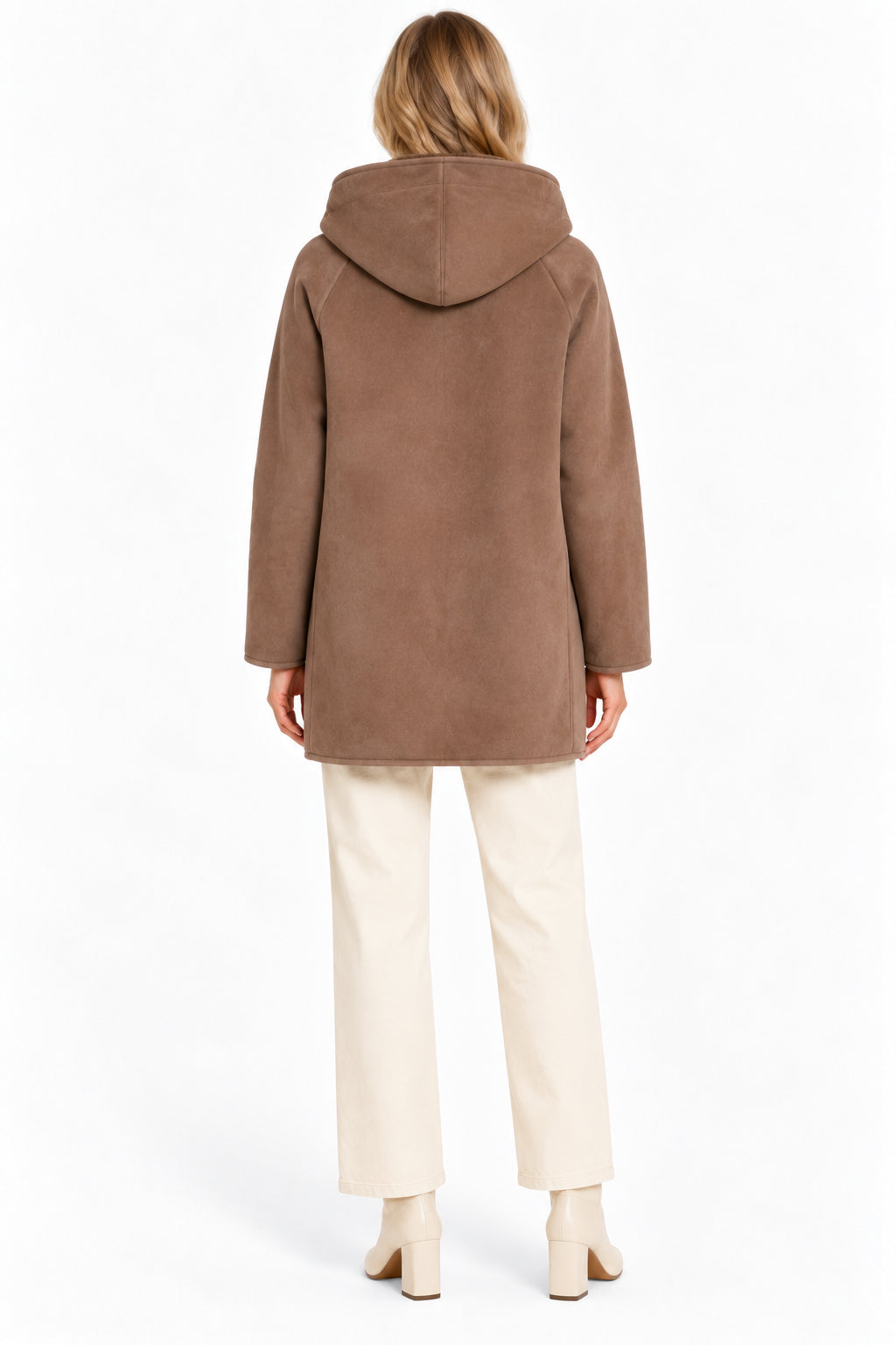 Parka in jersey dal finish vellutato reversibile Emmottone Tortora 2625456061200 002 EMME MARELLA