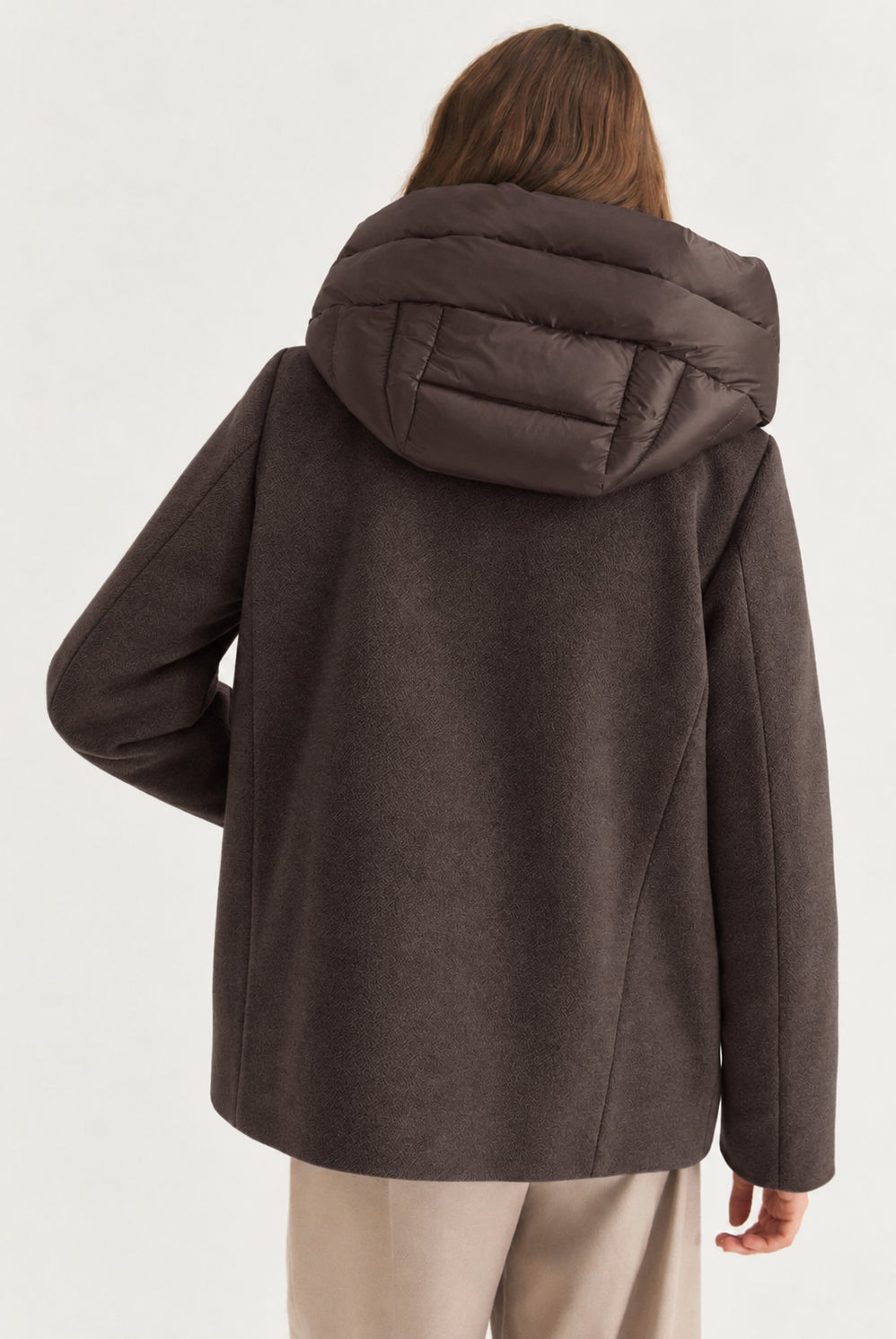 Capospalla in panno soft imbottito Emmsorriso Marrone 2625486082200 009 EMME MARELLA