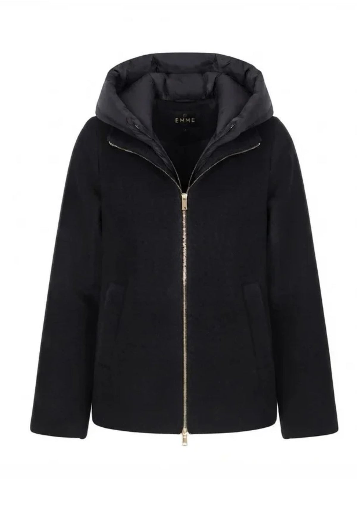 Capospalla in panno soft imbottito Emmsorriso Nero 2625486082200 013 EMME MARELLA
