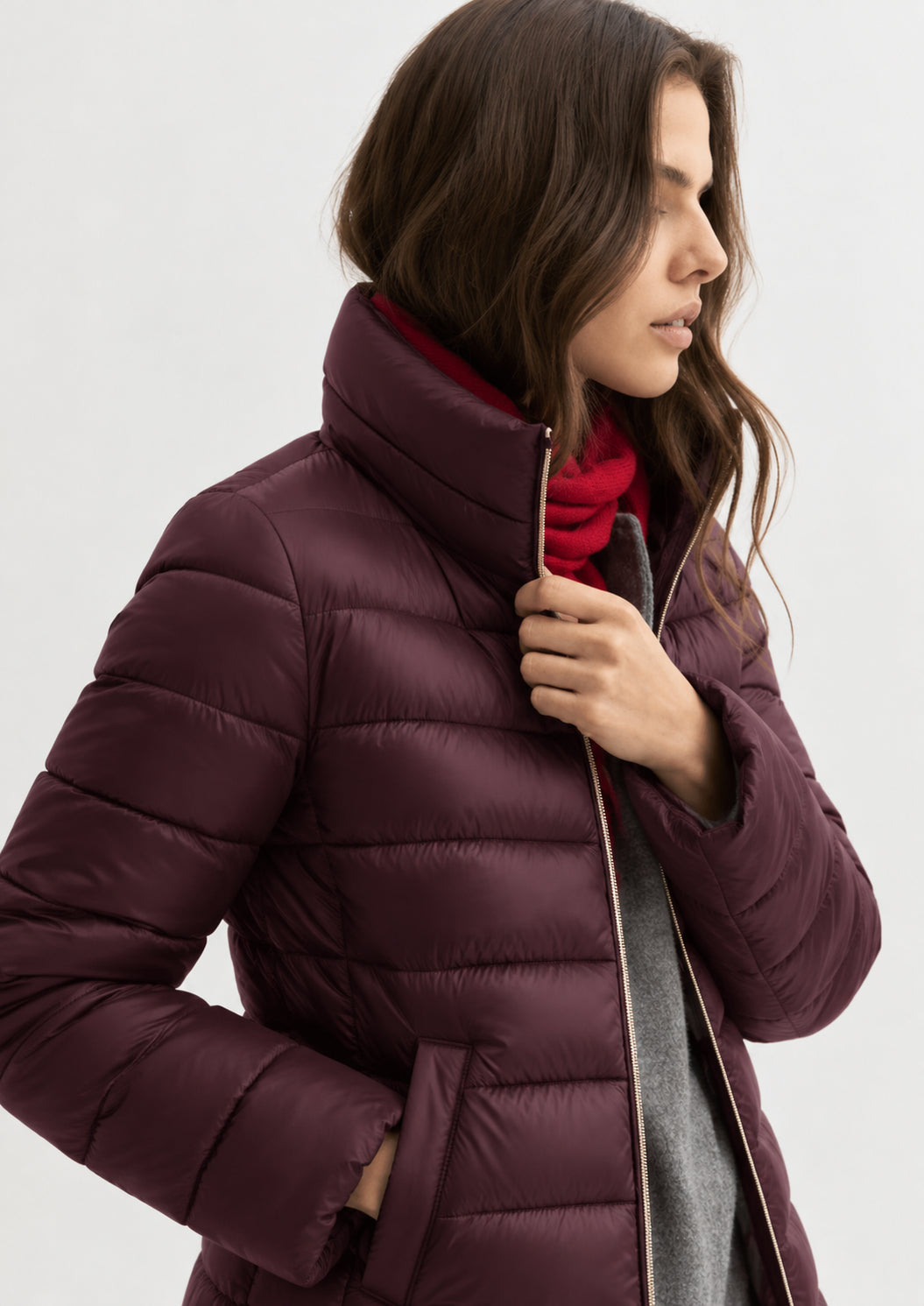 Piumino lungo Emmtesoro Viola 2625486172200 002 EMME MARELLA