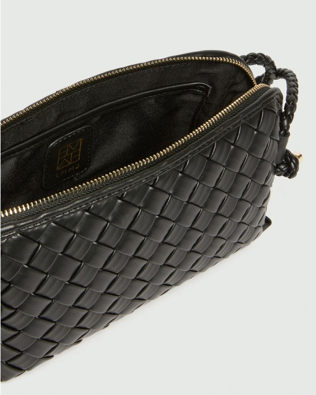 Borsa a tracolla intrecciata Nero 2625516121200 002 EMME MARELLA