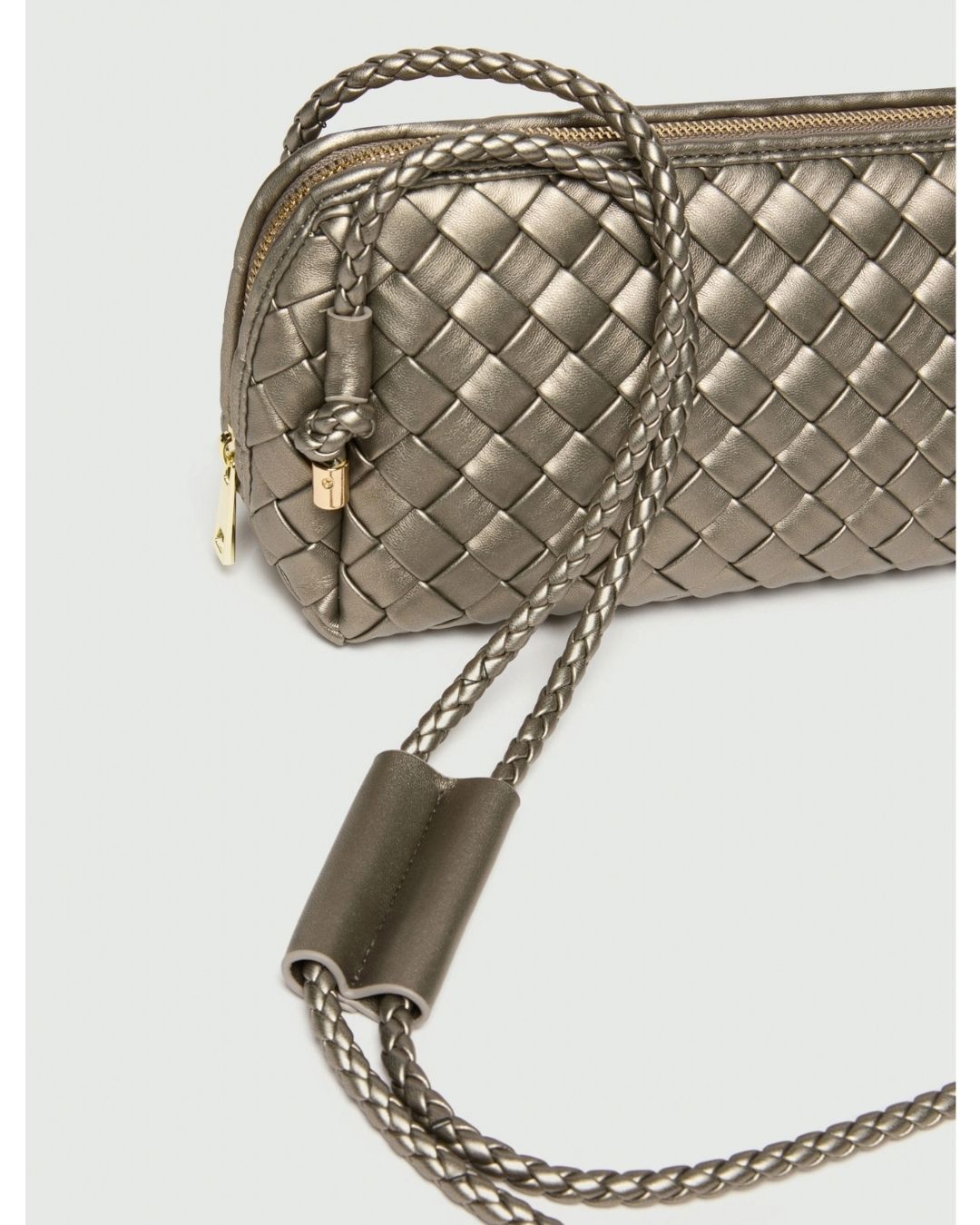 Borsa a tracolla intrecciata Silver 2625516121200 003 EMME MARELLA