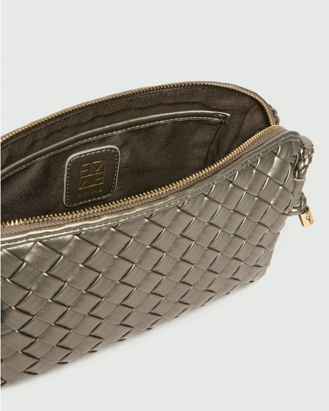 Borsa a tracolla intrecciata Silver 2625516121200 003 EMME MARELLA